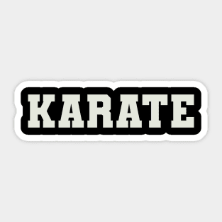 Karate Word Sticker